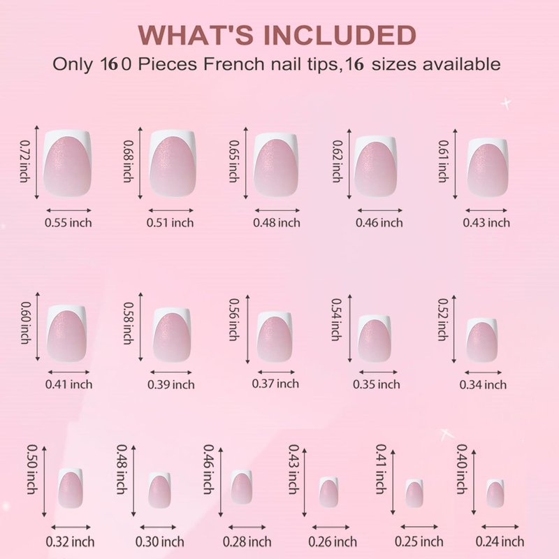 Dsixnails Press on Nails, Soft Gel Nail Tips, Long lasting Acrylic Fake Nails, No Need to File False Nail Tips Extension for Women Girl Nails