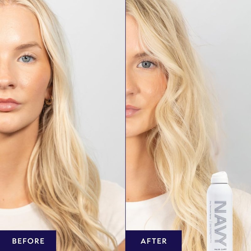 NAVY HAIR CARE Dry Texture Spray | Volumizing Hair Spray for Thin, Flat & Fine Hair | Flexible Hold for Soft, Touchable Beach Waves | Adds Shine | Cruelty-Free | 7 oz