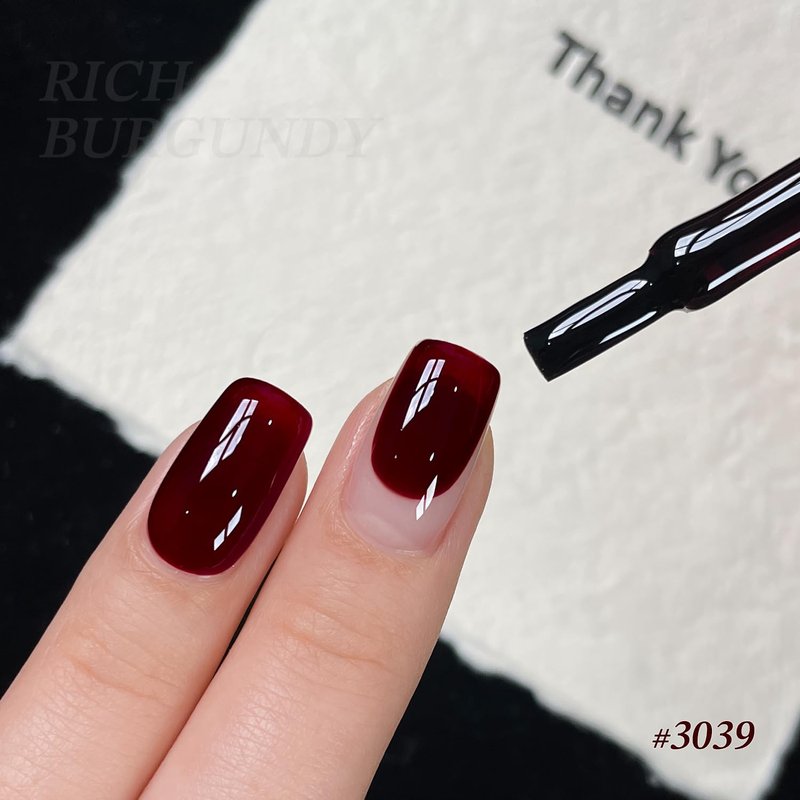 GAOY Gel Nail Polish - Sheer Translucent Red | 16ml Soak Off UV Cure for Stunning Nail Art