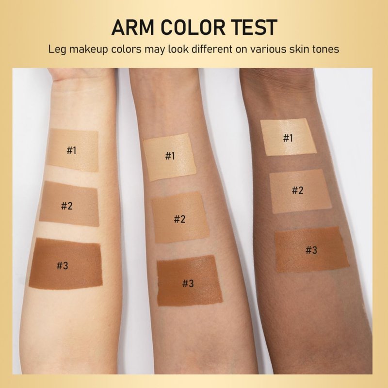 3 Colors Body Bronzers Waterproof No Transfer Flawless Looking Leg Makeup Light Leg and Body Scar Cover up Makeup/Tattoo Cover Up (30ML)