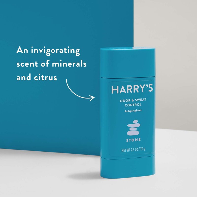 Harry's Deodorant & Antiperspirant - Odor & Sweat Control Antiperspirant for Men - Stone (6 Count)