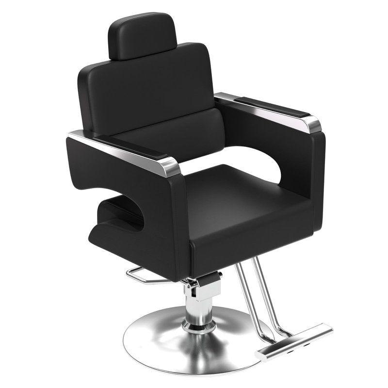 Cuute Salon Chair for Hair Stylist, Barber Chair with Heavy Duty Hydraulic Pump, Stylist Chair for Barbershop 360 Degrees Rolling Swivel Spa Beauty Equipment for Hair Stylist