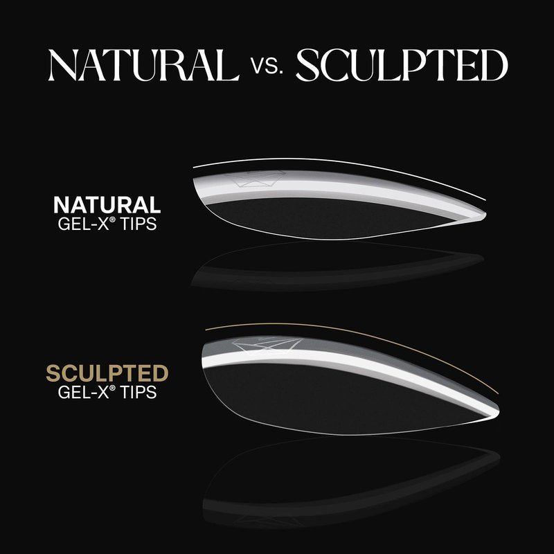 Apres Gel-X® Soft Gel Tip Box | Natural Almond | 500pc Nail Tips, 11 Sizes 00-9, Premium Quality (Natural Almond Short)