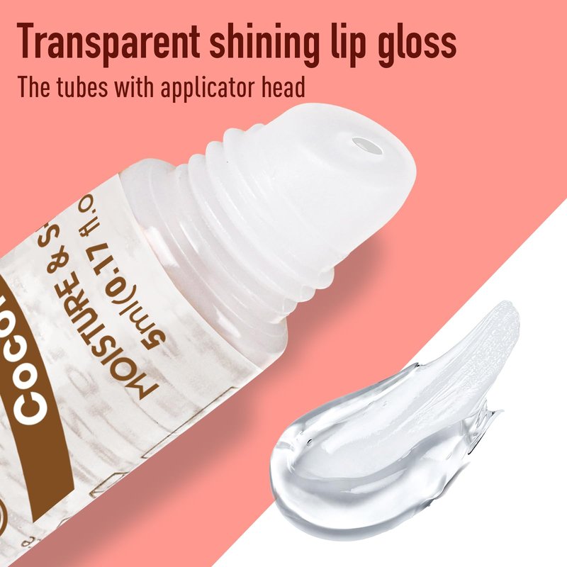 AZEN 24 Pack Lip Gloss Set, Clear Lip Gloss Bulk, Lip Oil for Dry Cracked Lips Moisturizing Hydrating Nourishing with Vitamin E, Mothers Day Gifts for Women