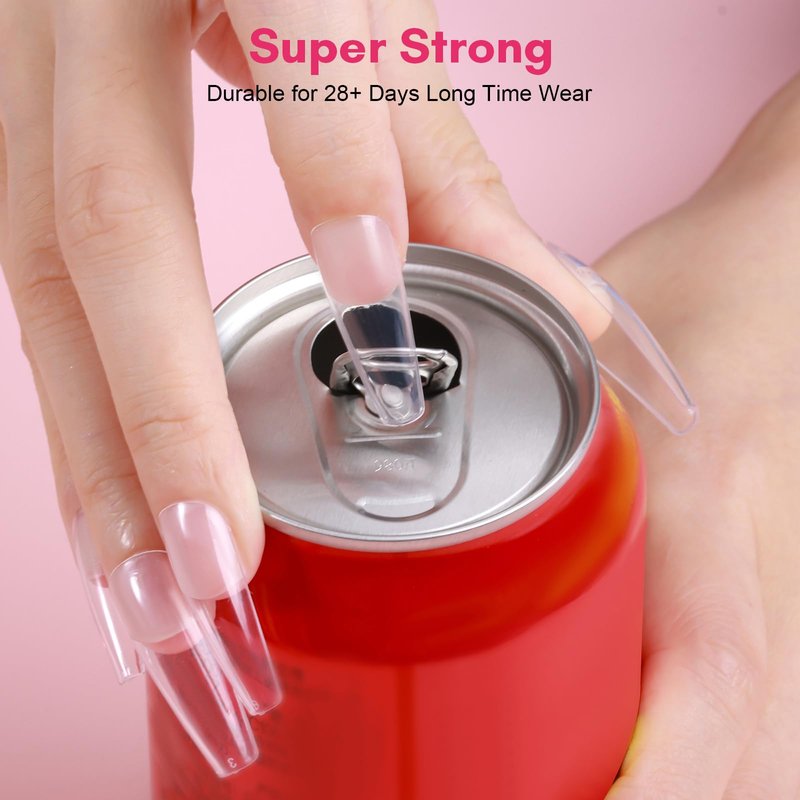 Makartt Super Strong Nail Glue for Press ons: Acrylic Nail Tips-Fake Nails-Salon Quality, No UV Needed, Brush On, Quick Dry, Easy Application Durable & Long-Lasting Fast Glue False Nails, Hema Free