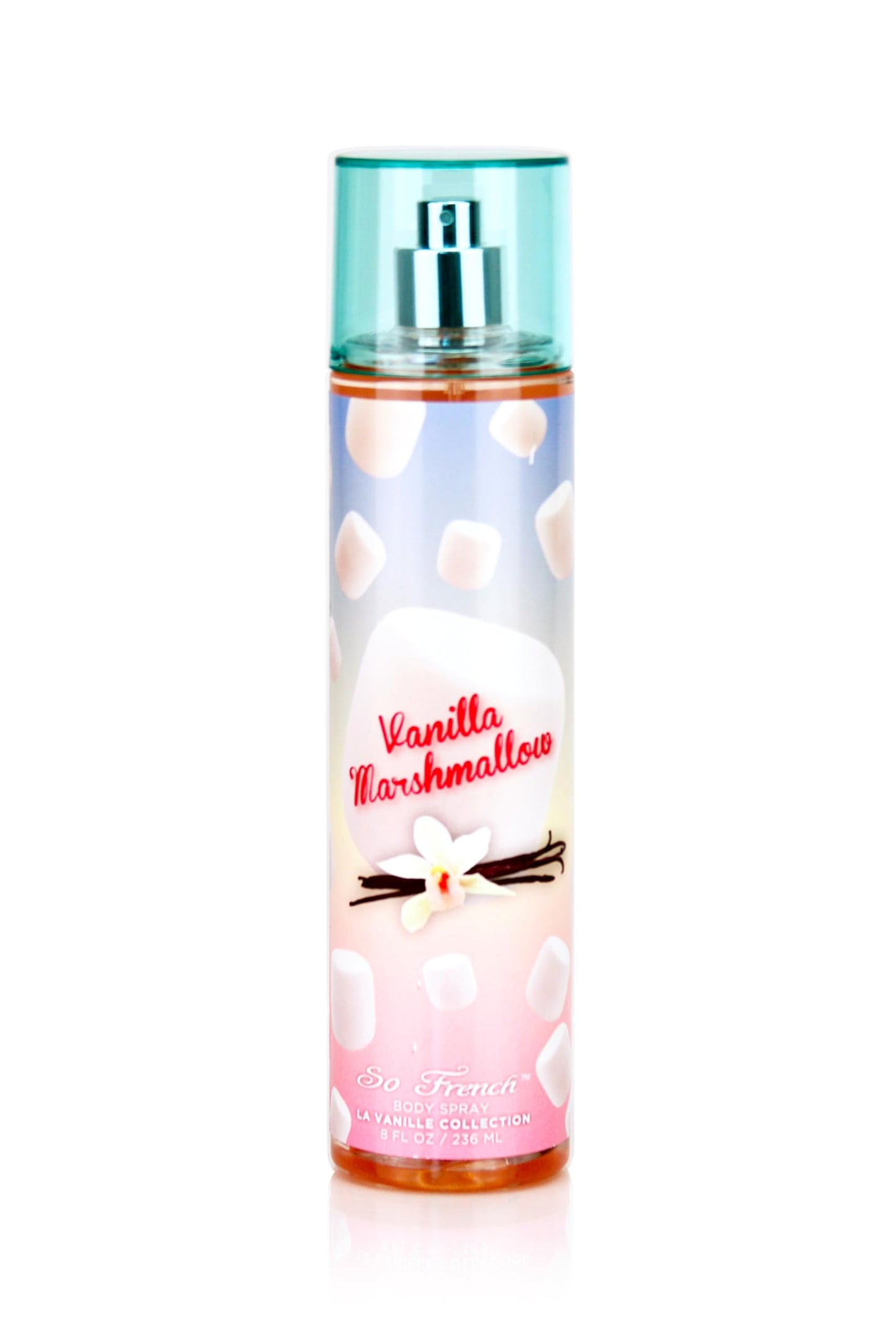 So French Body Mist for Women – Long-Lasting Body Spray – Refreshing Scented Perfume Fragrance – 8 Fl Oz (Vanilla Marshmallow)