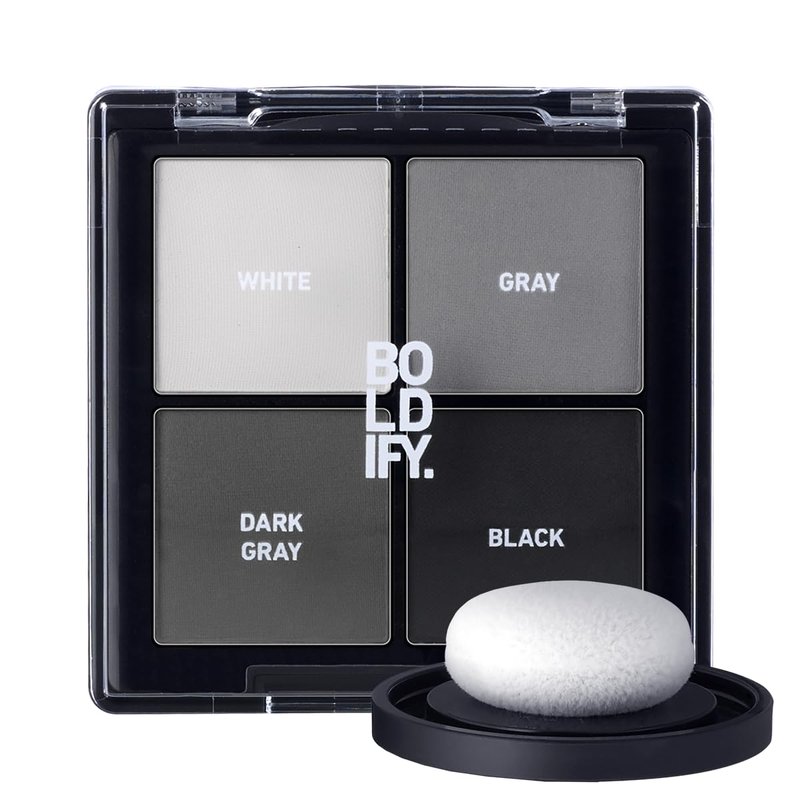 BOLDIFY Hairline Powder Color Sample Kit - Water-Resistant Root Touch Up Hair Color for Gray Coverage - 24-Hour Stain-Proof, Mess-Free Hair Powder for Thinning Hair - Grays
