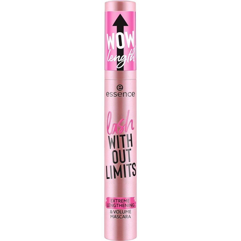Essence Lash Without Limits Mascara - Extreme Lengthening & Volume, Extra Black | Vegan & Cruelty-Free