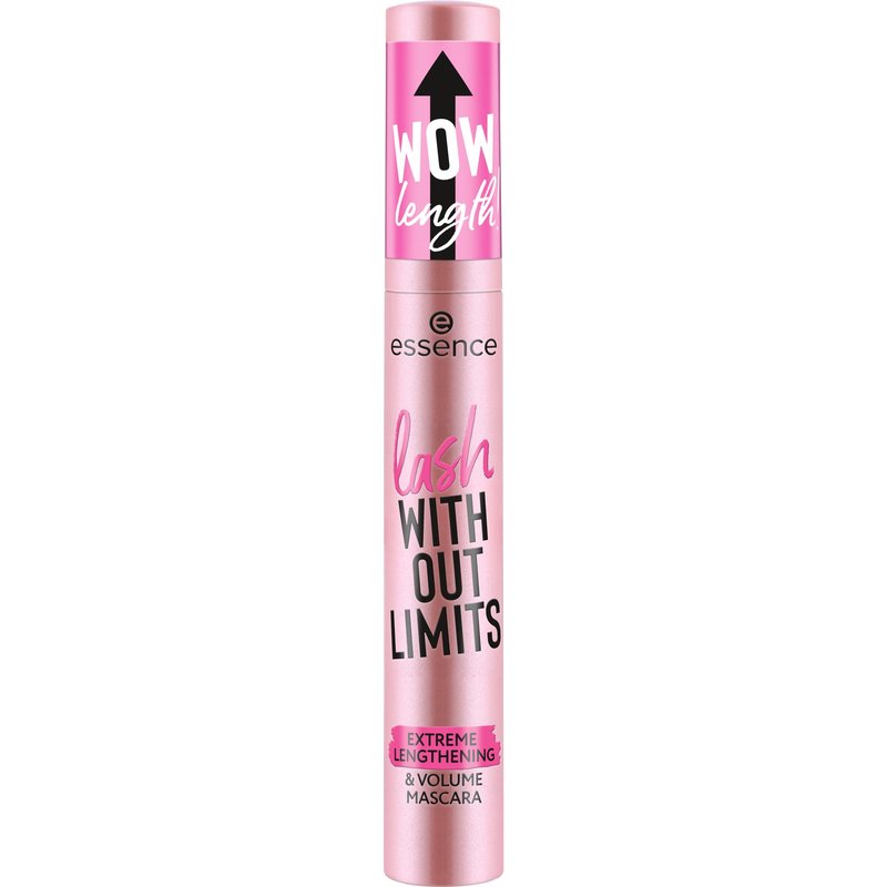 essence | Lash Without Limits Extreme Lengthening & Volume Mascara (01 | Extra Black) | Volumizing & Lengthening | Vegan, Cruelty Free & Paraben Free