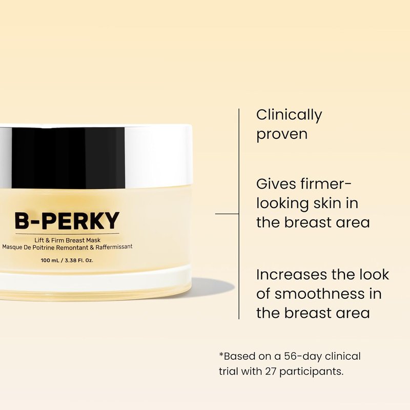 MAËLYS B-PERKY Lift & Firm Breast Mask - Hydrating Jojoba Oil & Kigelia Africana Treatment | 3.38 Fl Oz