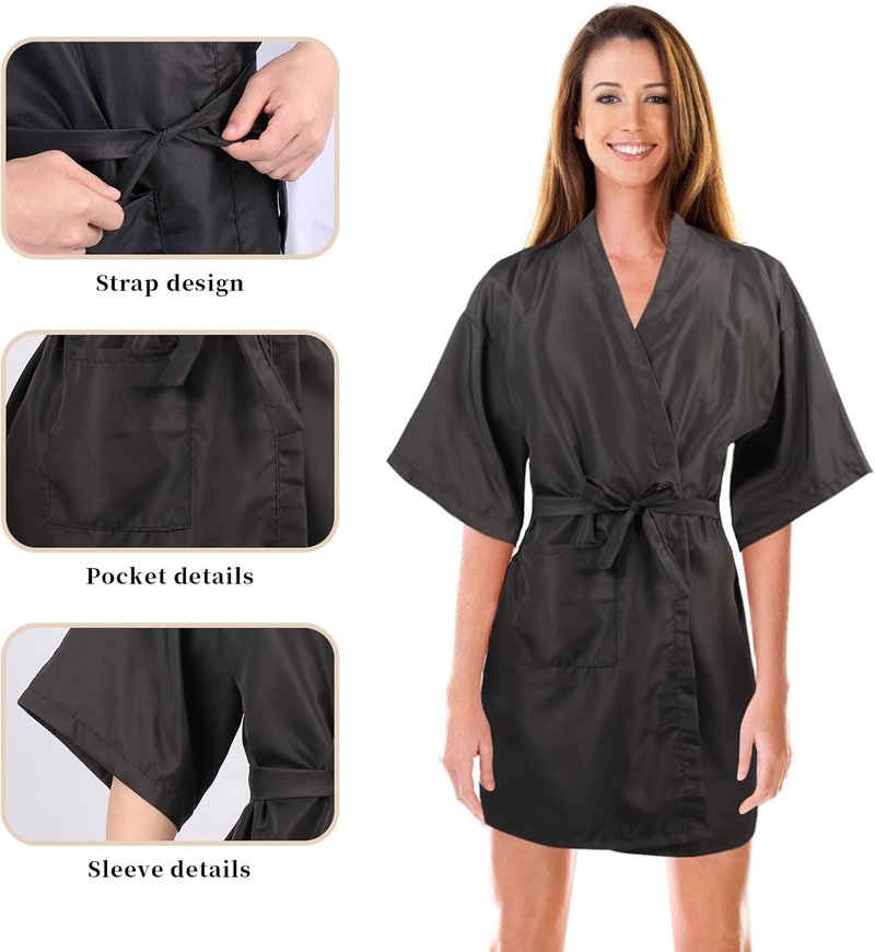 Salon Client Gown - Adjustable Hair Cutting Smock Cape for Barbers & Hairstylists | Comfortable Fit