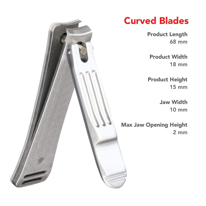Seki Edge Nail Clippers - Stainless Steel Fingernail Clippers for Thick Nails | Professional & Home Use, Made in Japan