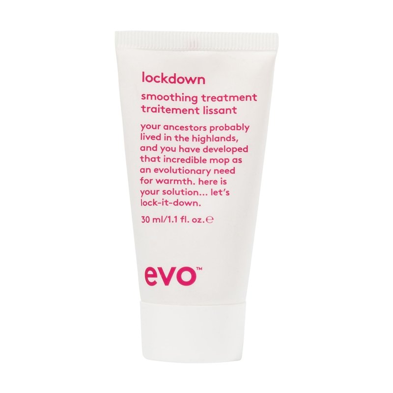 EVO Lockdown Leave-In Smoothing Treatment for Frizzy & Color-Treated Hair - Anti-Frizz, Humidity Control & Detangler - 1 fl oz, Travel Size