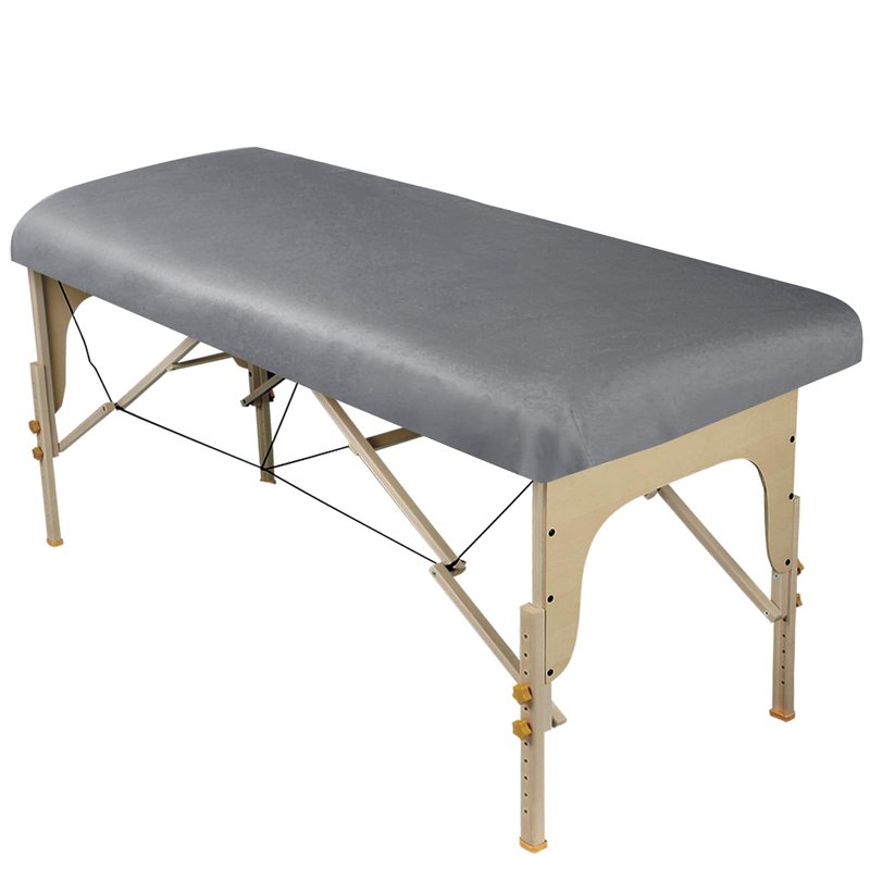 ForPro Professional Collection Premium Microfiber Massage Fitted Sheet, Cool Grey, Ultra-Light, Stain and Wrinkle-Resistant, for Massage Tables, 36" W x 77" L x 7" H