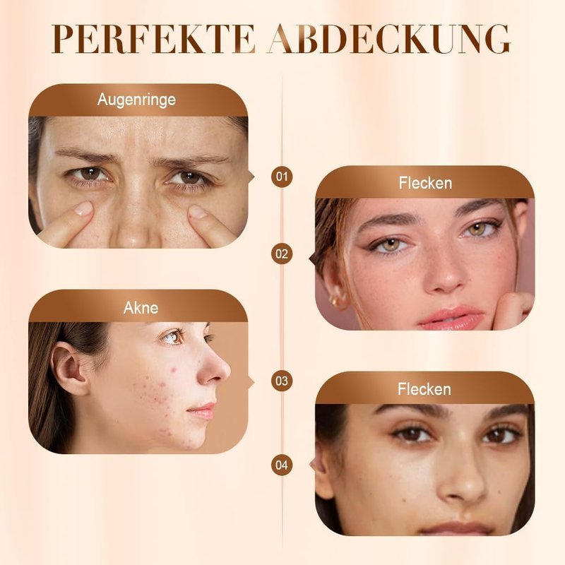 2Pcs Color Changing Foundation for Mature Skin, 2026 New Magic Skin Changing Foundation Mature Skin Makeup CC Concealer, Upgrade All Day Flawless Warm Skin Tone BB Cream