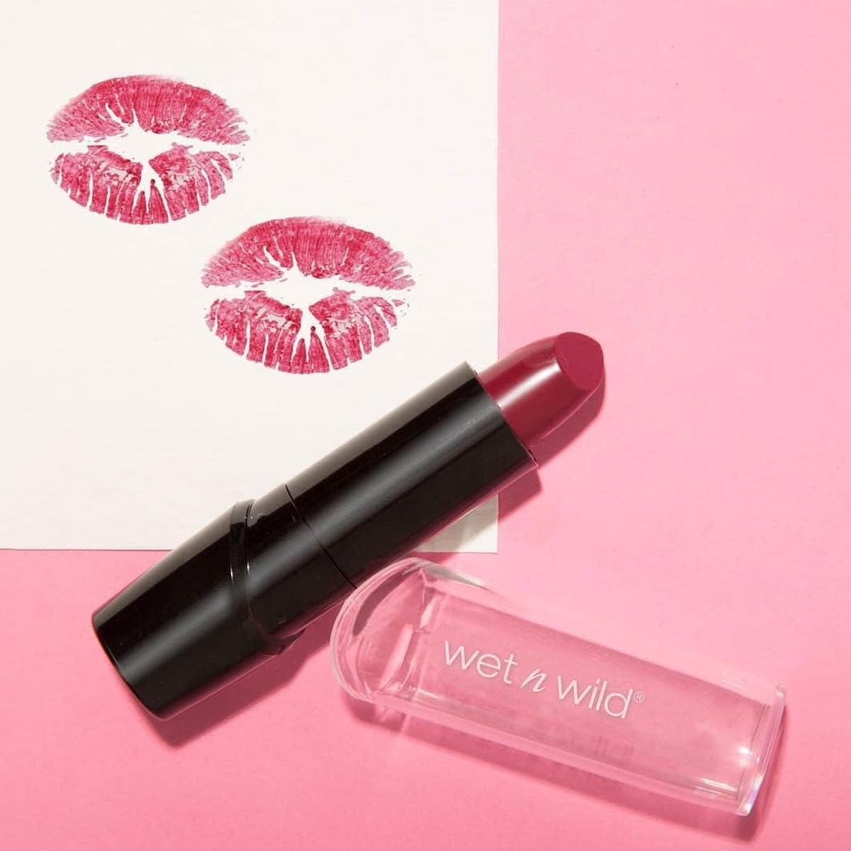 wet n wild Silk Finish Lipstick, Hydrating Rich Buildable Lip Color, Formulated with Vitamins A,E, & Macadamia for Ultimate Hydration, Cruelty-Free & Vegan - Just Garnet