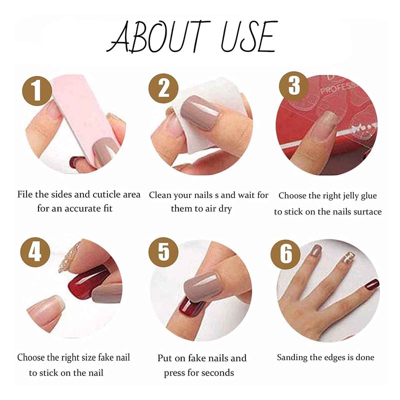 Hkanlre Bling Coffin Press on Nails Fake Nails Tips Full Cover Medium False Gradient Nails for Women and Girls 24PCS (Coffin pink)