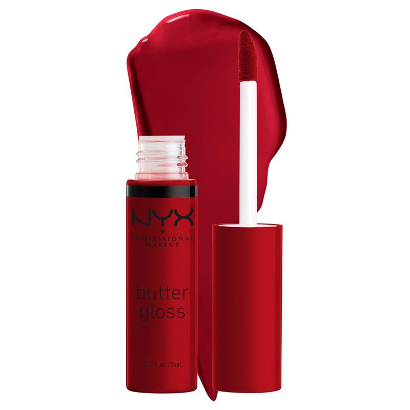 NYX PROFESSIONAL MAKEUP Butter Gloss, Non-Sticky Lip Gloss - Rocky Road (Wine)