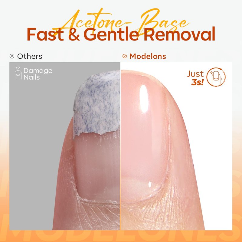 Modelones Nail Polish Remover, Gel Polish Remover Set with Jojoba Oil Fast Gentle Removal for Nail Glue Acrylic Dip Powder Press On Nails, Travel Home Salon Gift for Women 2 Fl Oz, Pack of 3