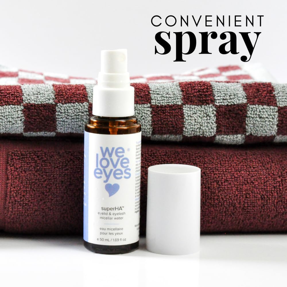 We Love Eyes - superHA® Eyelid & Eyelash Micellar Water - Gentle Makeup Remover with Hydrating Micelles