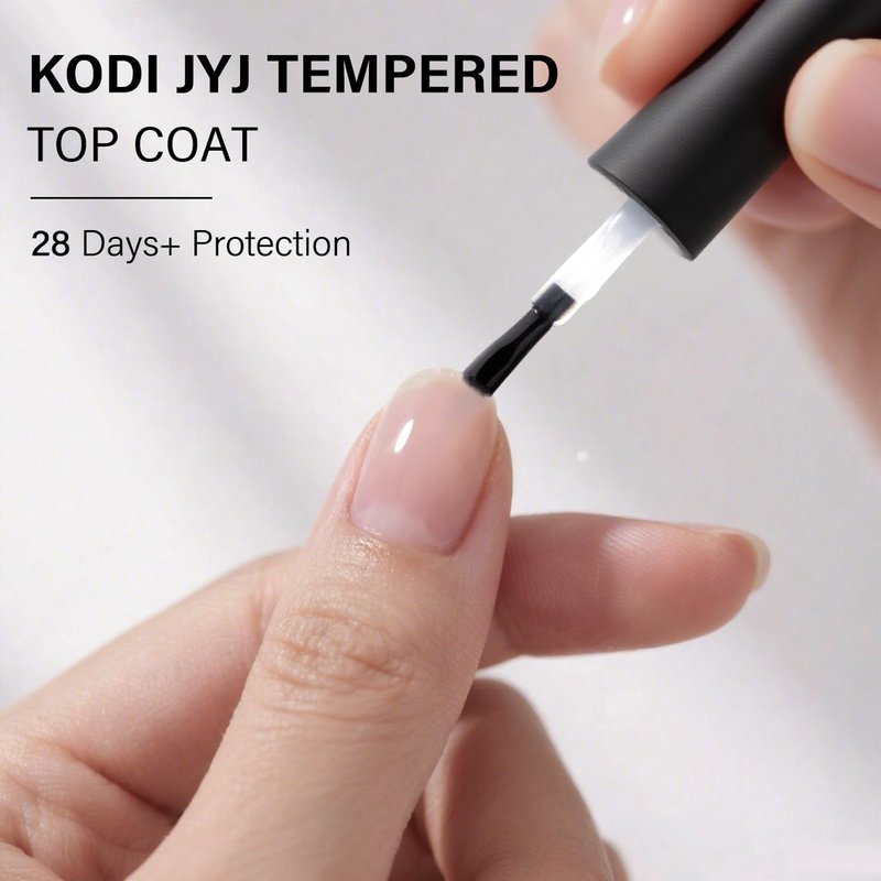 Rubber Base Gel Polish Set - No Sticky Top Coat & Self-Leveling Base | 12ml, Long-Lasting Manicure Gift Box