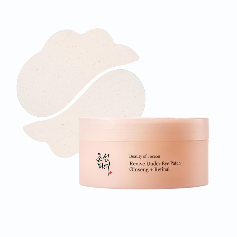 Revive Under Eye Patch - Retinal Ginseng & Collagen Peptides | 60 Sheets (30 Pairs) for Puffy Eyes