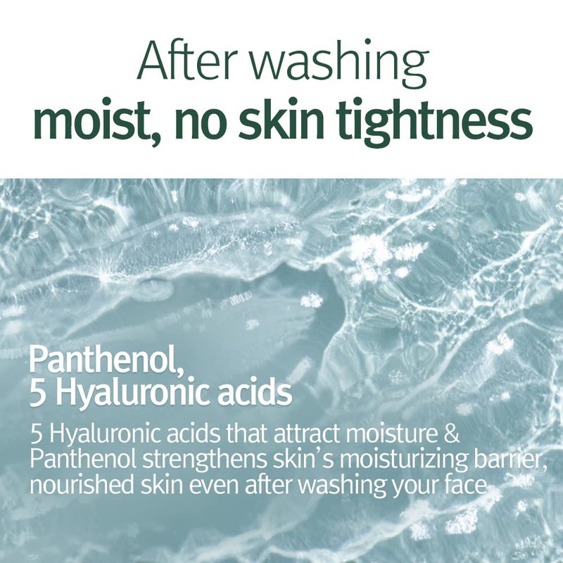 Pyunkang Yul PKY Calming Cleansing Foam, Low pH Formula Facial Wash/Cleanser with Witch Hazel, AHA for oil control- Cica, Tea Tree Extract - Rapid Moisture replenishment 3.38 Fl.oz