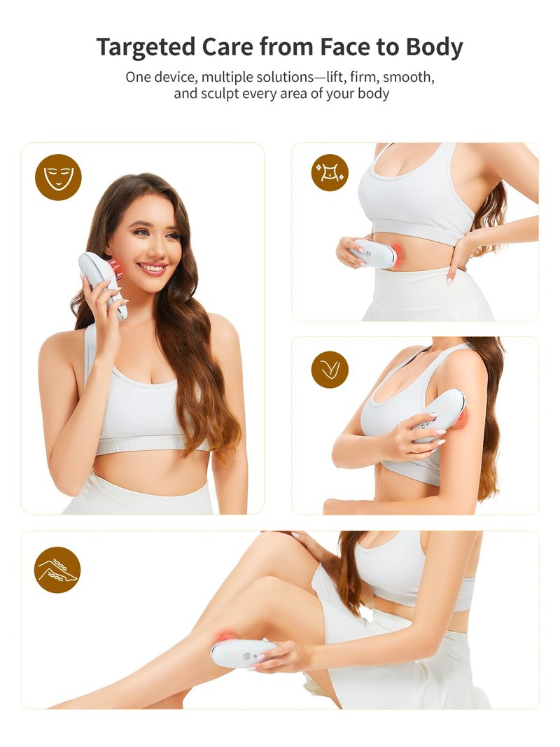 DiDEER 5-in-1 Body Sculpting Machine - Best Cellulite Removal Machine - Lymphatic Drainage Massager & Anti Cellulite Massage Tool & Skin Tightening for Face, Belly, Arms, Legs, Waist, Love Handles