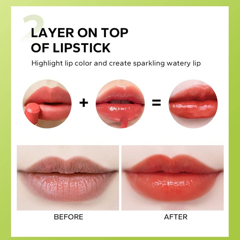 MYUANGO Lip Oil Moisturizing, Hydrating Lip Care Lip Tint, Shiny Lip Glow Vegan Plumping Lip Gloss for Dry Lips (101, STANDARD SIZE)