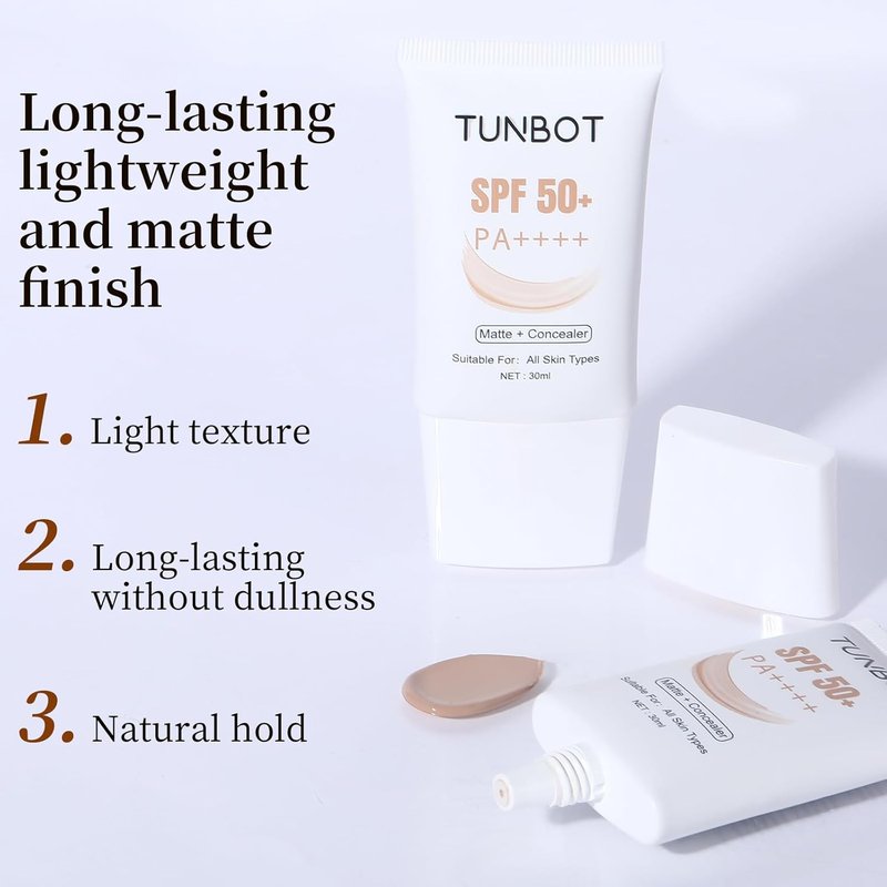 Skiennix Liquid Foundation SPF 50 - Full Coverage, Lightweight, Waterproof, 30ml for Even Skin Tone