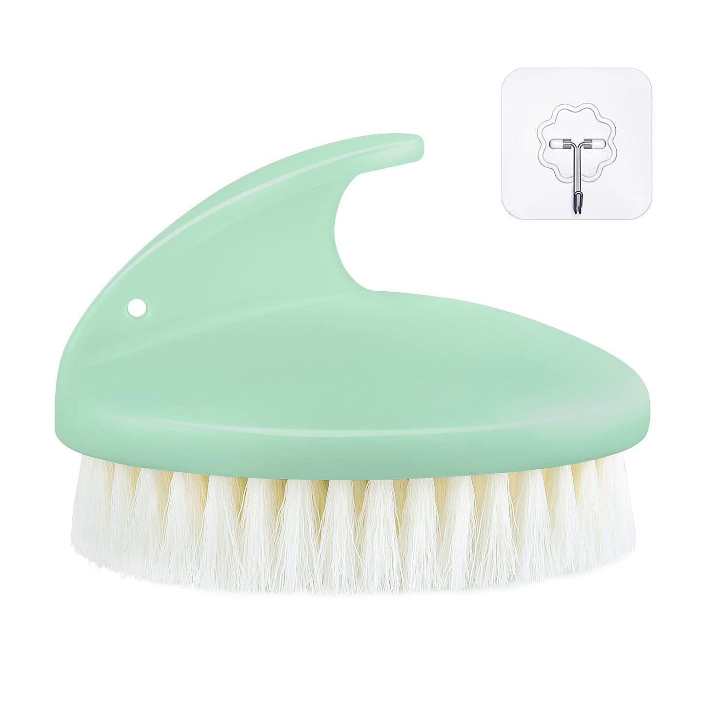 Dry Brushing Body Exfoliating Brush, Anti Slip Body Scrubber for Shower, Shower Body Cleaning Brush for Deep Cleansing & Soften Skin, Improve Circulation (Green)