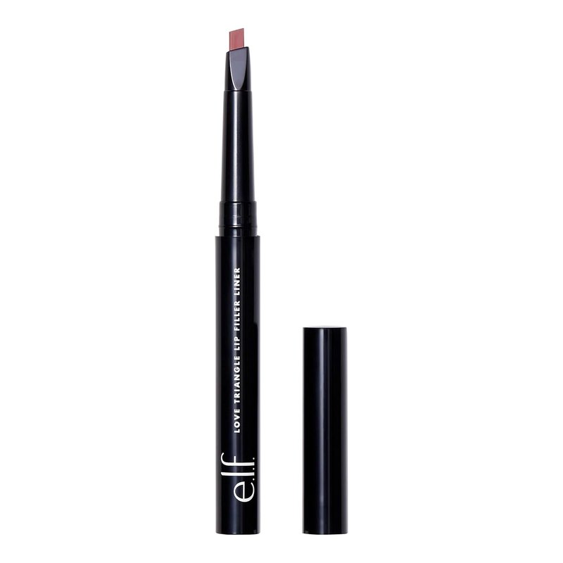 e.l.f. Love Triangle Lip Filler Liner - 2-in-1 Sculpting Lip Pencil | Long-Lasting Soft Pink Color, Vegan & Cruelty-Free