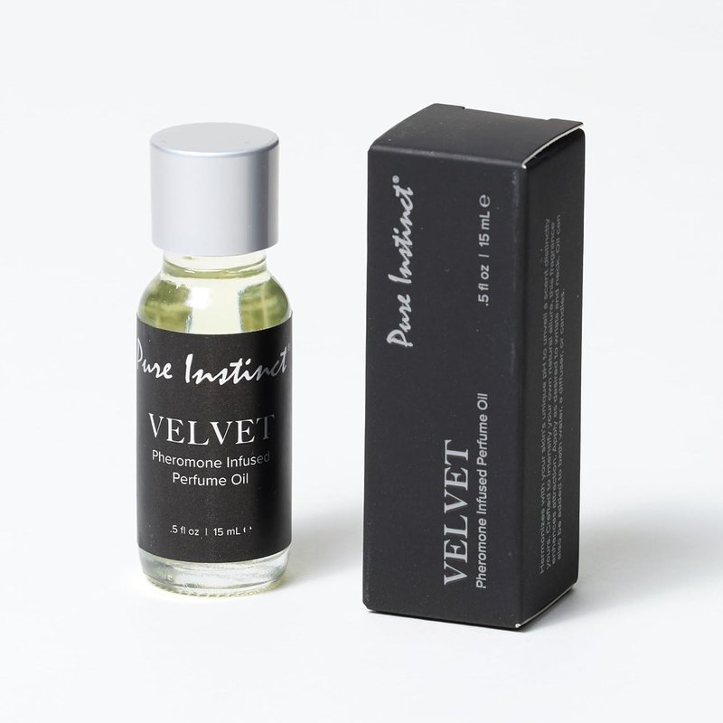 Pure Instinct VELVET Pheromone Perfume Oil Dropper for Women – Warm, Smooth & Addictive Scent – Plum, Rose & Creamy Vanilla – Skin-Warmed, Multi-Purpose Fragrance Oil – 15 mL