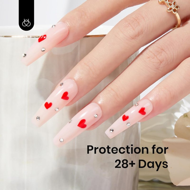 Beetles Rubber Base Gel Nail Polish - 15ml Neutral Nude Pink Builder Coat for Nail Art Design