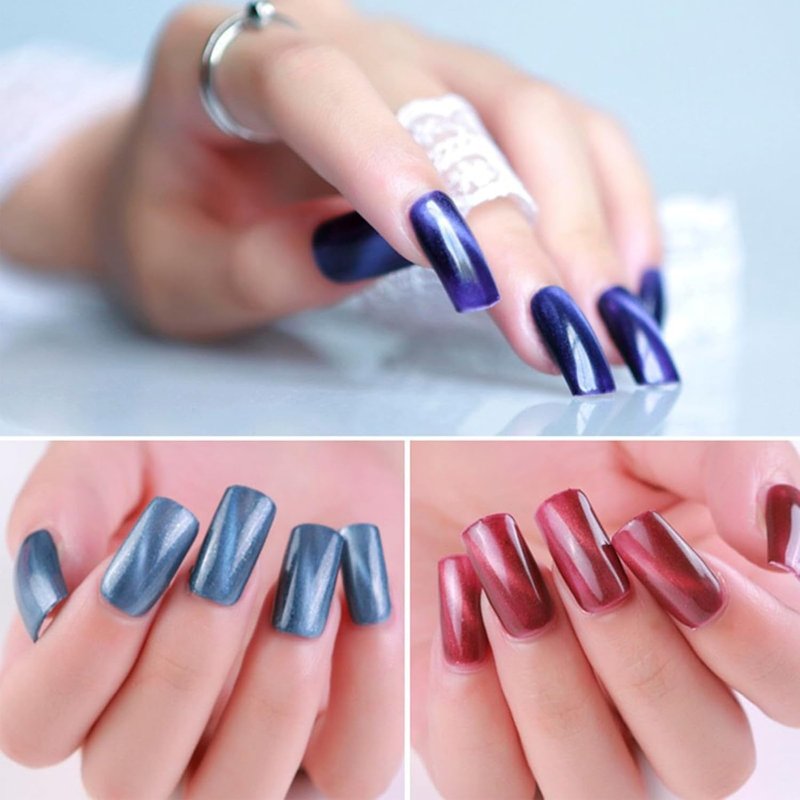 Cat Eye Nail Art Magnet Tools - 3pcs Strong Magnetic Nail Polish Applicators for Stunning Salon Designs