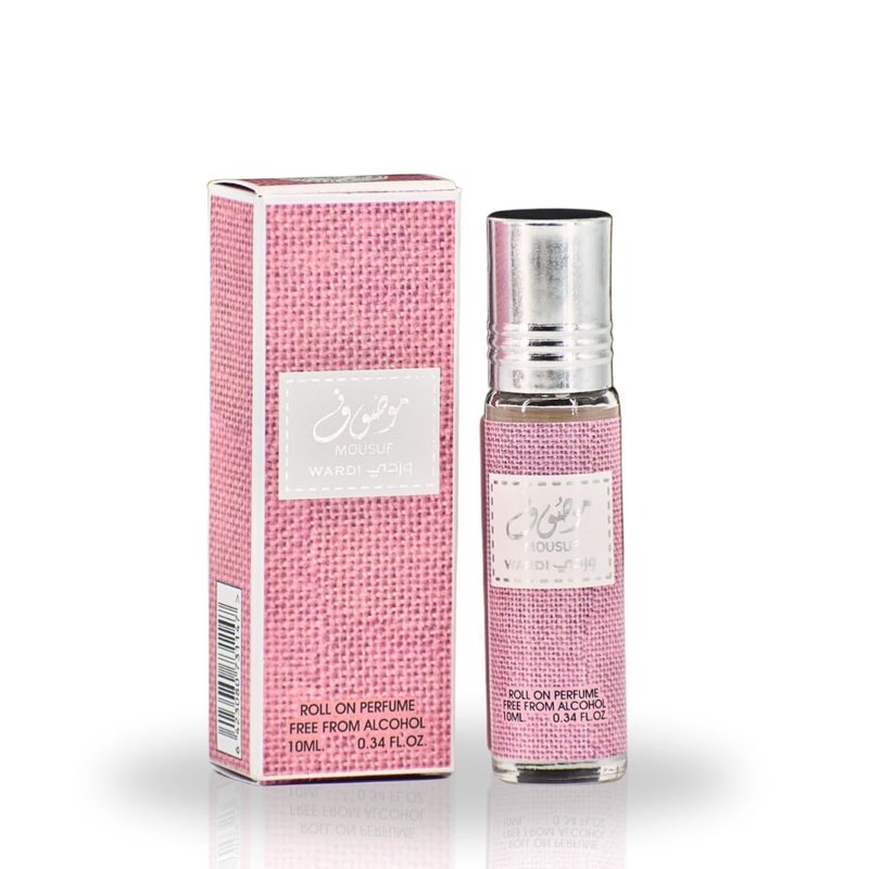 Ard Al Zaafaran Perfumes Mousuf Wardi Roll-On Perfume Oil - CPO 10ML (0.34OZ) By Ard Al Zaafaran | Long Lasting, Miniature Perfume Oil For Men & Women.