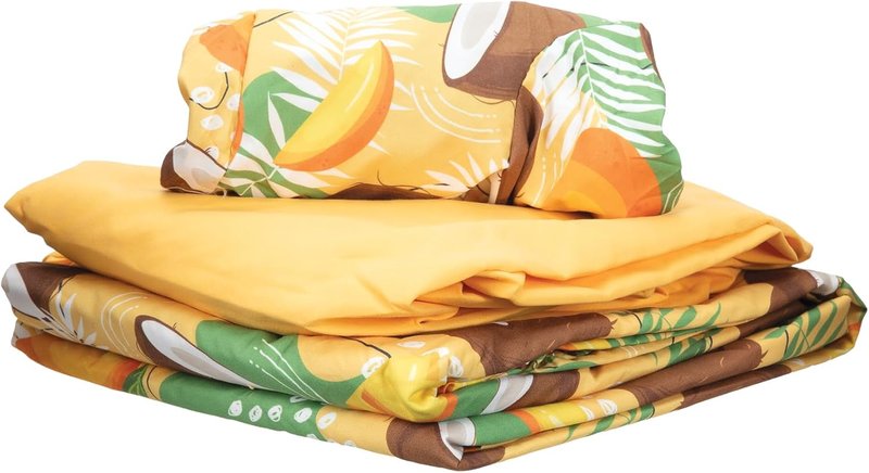 ForPro Premium Microfiber 3-Piece Massage Sheet Set - Coco Mango, Ultra-Light & Stain-Resistant
