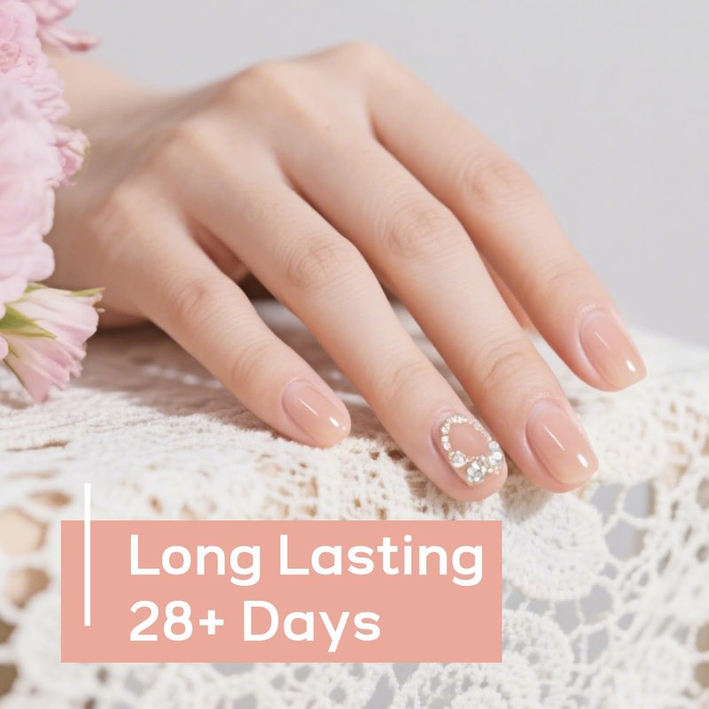 JODSONE Jelly Wheat Gel Nail Polish 10ml Pale Nude Soak Off LED Nail Polish Nail Color Salon Quality Long-Lasting Vegan & Cruelty-Free Low Odor Need U V Lamp Curing