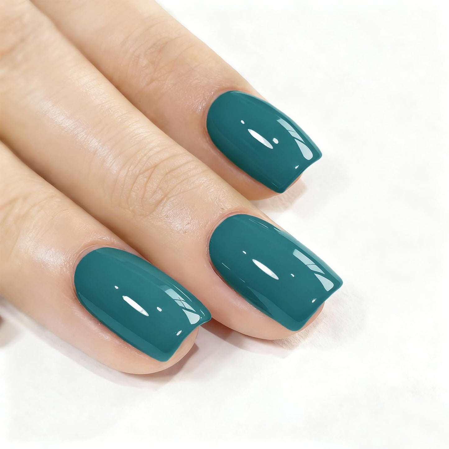 Vishine Gel Nail Polish Kit - 4 Colors Including Glitter Green Sparkle | 15ml for DIY Nail Art
