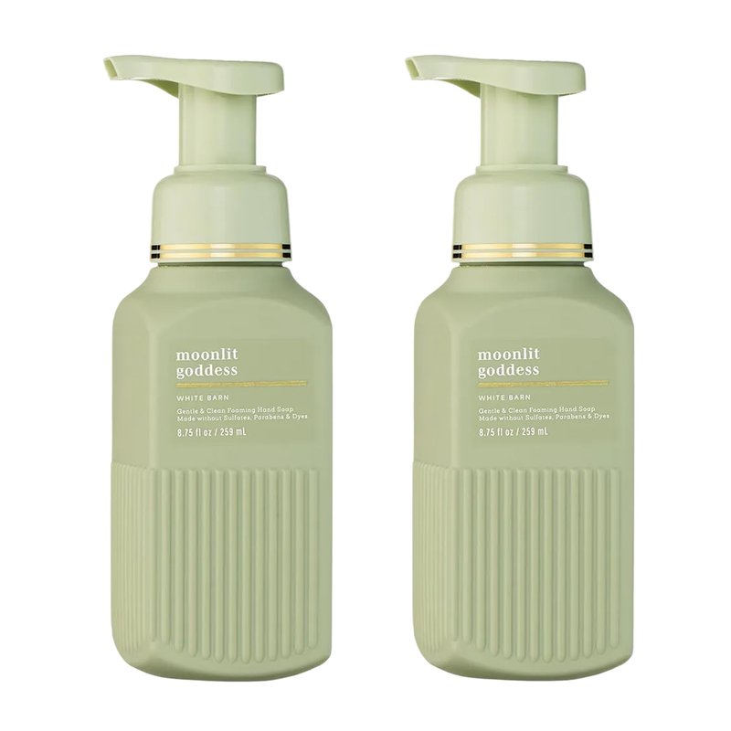 Bath & Body Works Gentle & Clean Foaming Hand Soap, Moonlit Goddess Scent, Non-Drying, Made Without Sulfates & Parabens, Foaming Hand Wash for Kitchen & Bathroom, 8.75 fl oz - 2 Pack