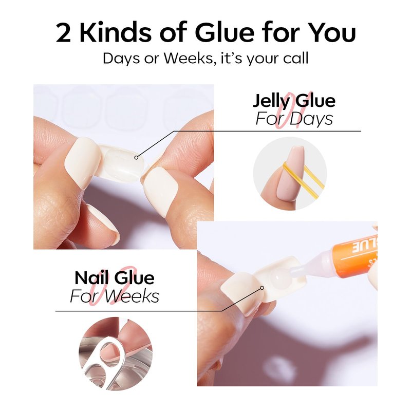 modelones Sheer Red Short Press on Nails, Semi-Transparent Oval Fake Nails Kit Press Ons with Nail Glue, Adhesive Tabs, Nail File, Prep Pad, Manicure Stick, 32Pcs 16 Sizes, Spring Women Girl Gift