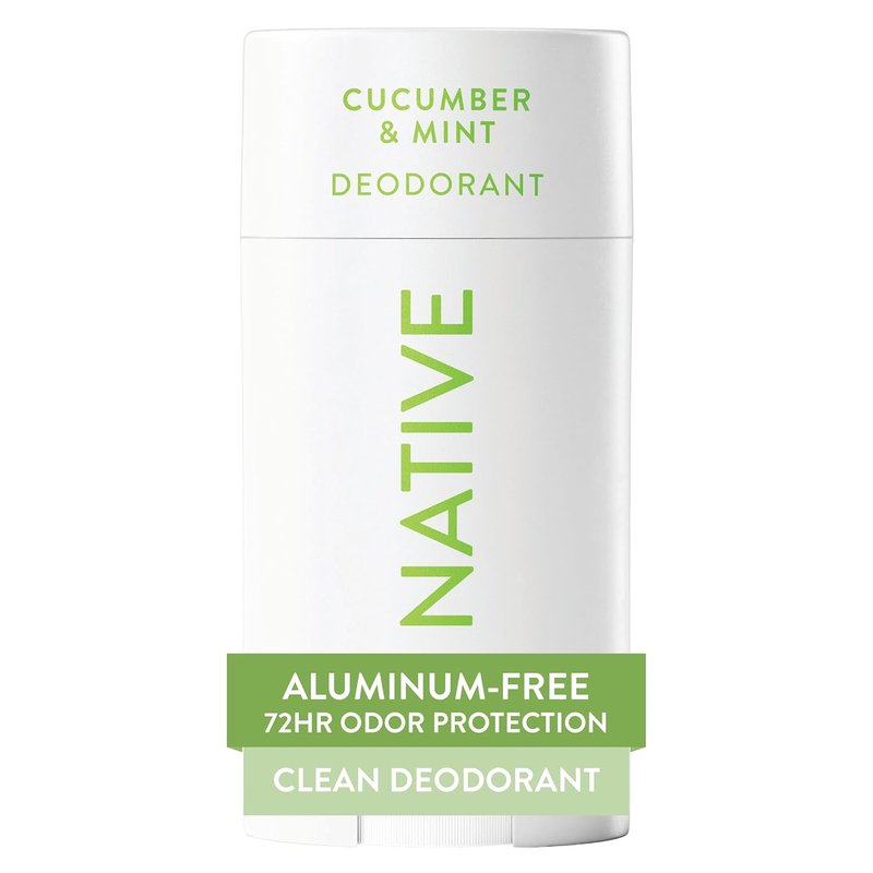 Native Deodorant - Aluminum-Free Cucumber & Mint | 72-Hour Odor Control, Naturally Derived Ingredients, 2.65oz