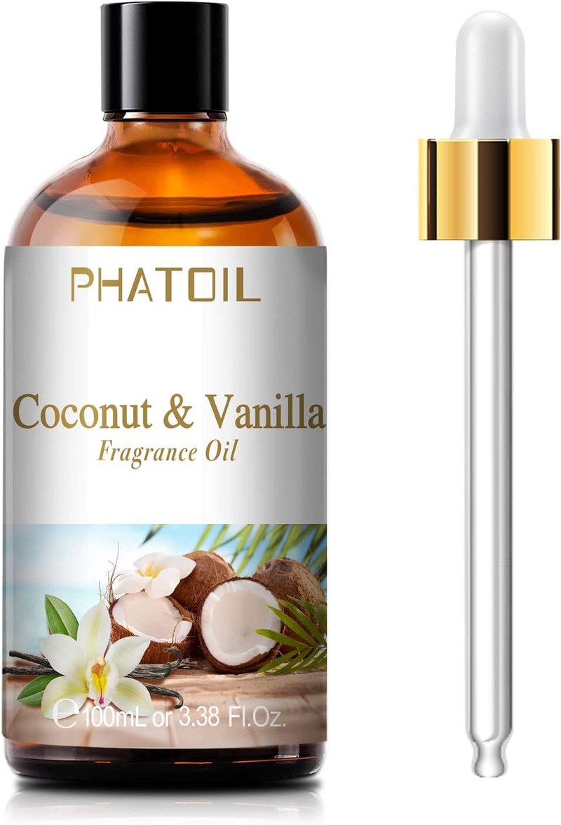 Coconut & Vanilla Fragrance Oils - Aromatherapy Essential Oils for Diffusers | 3.38 FL OZ (100ml)