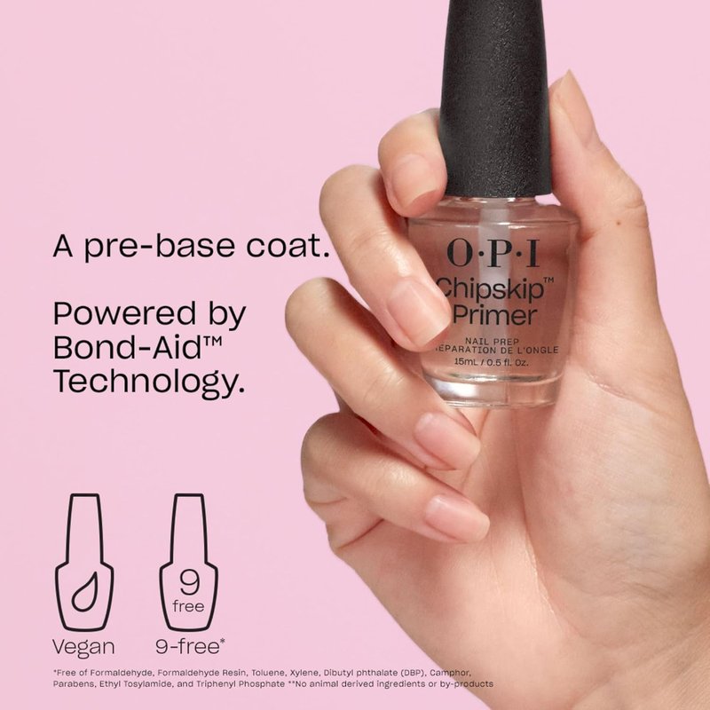 OPI Chip Skip Primer | Nail Polish Pre-Base Prep Coat | Primes Nails and Prevents Chipping