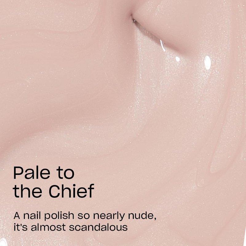 OPI Nail Lacquer Pale to the Chief | Opaque Soft Beige Crème Chip Resistant Nail Polish | Washington DC Collection