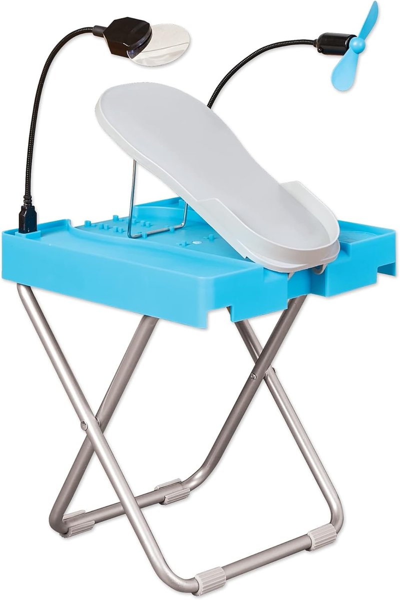 Salon Step Footrest - Easy At-Home Pedicures with LED Magnifier & Adjustable Design | Non-Slip Sturdy Legs