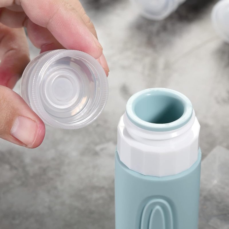 Mrsdry Travel Bottles - TSA Approved 3oz Leak-Proof Silicone Containers for Shampoo & Lotion (4 Pack)