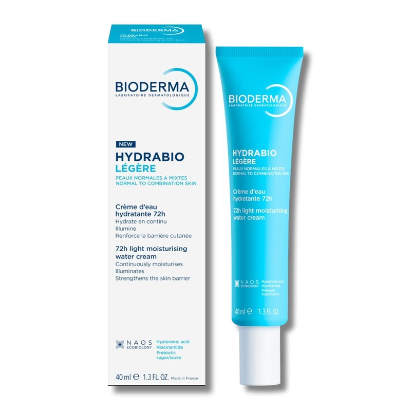 Bioderma Hydrabio Face Cream - Lightweight Gel Moisturizer for Normal to Combination Skin | 1.33 Fl Oz
