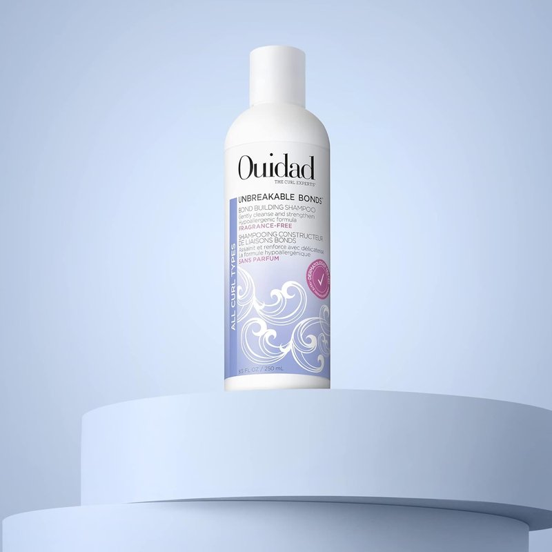 OUIDAD Unbreakable Bonds Shampoo for Curly Hair - Fragrance-Free, 8.5 oz | Strengthens & Nourishes