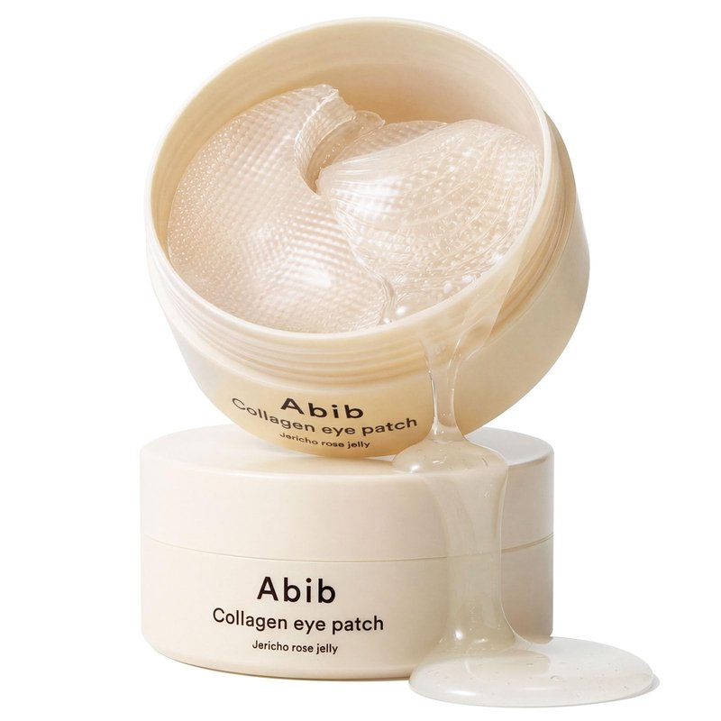 Abib Vegan Collagen* Eye Patches for Wrinkles & Fine Line with Jericho Rose Jelly & Peptide, 60 Count, Korean Skin Care